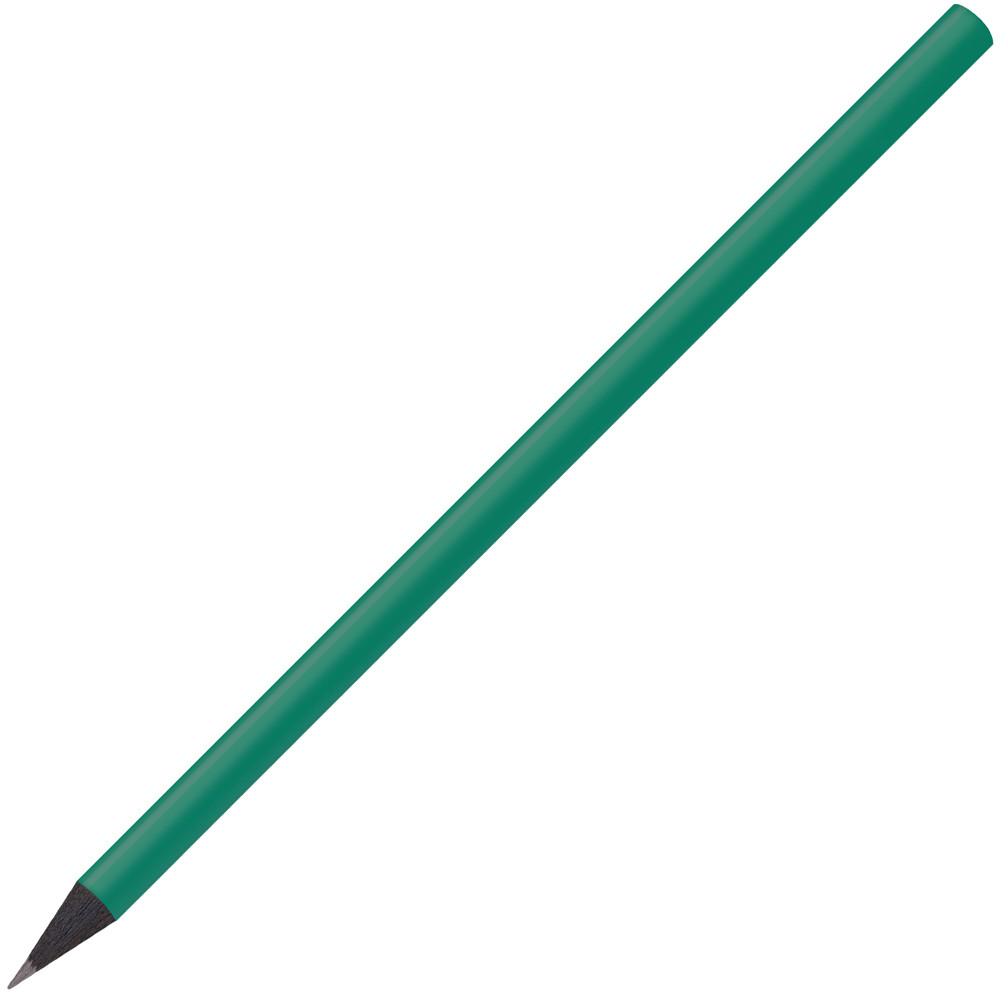 schwarz gefärbter Bleistift, FSC®, lackiert, rund - Grün