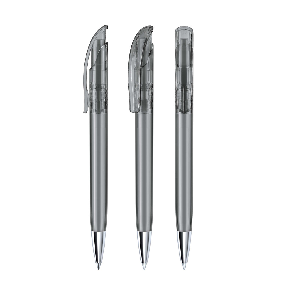 senator® Challenger Clear MT Druckkugelschreiber - cool gray 9