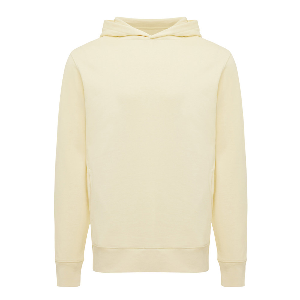 IQONIQ Yengo Hoodie mit Seitentaschen aus rec. Baumwolle - cream yellow (± PMS 12-0717 TCX)