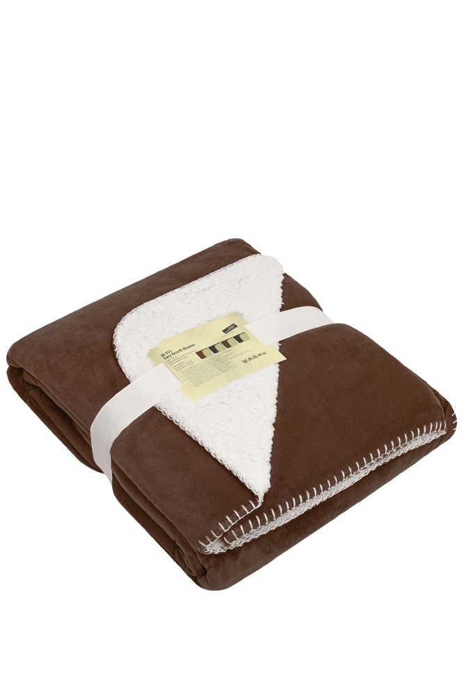 Cosy Hearth Blanket - Brown/natural (ca. Pantone 476C
7500C)