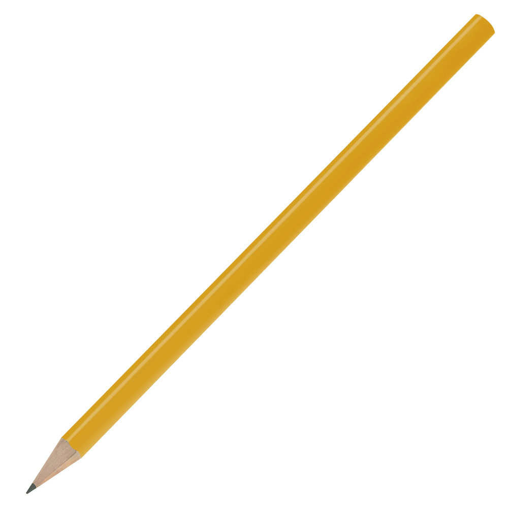 Bleistift, lackiert, Made in EU, FSC®, rund - ocker