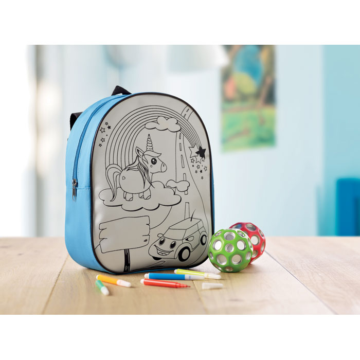 BACKSKETCHY - Rucksack mit 5 Filzstiften