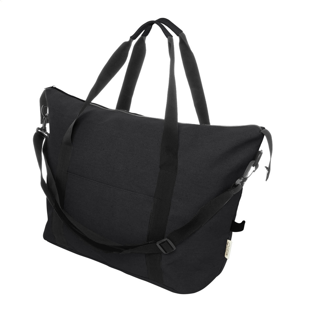 Rebyss Travel - Recycelten Canvas Reisetasche - Schwarz