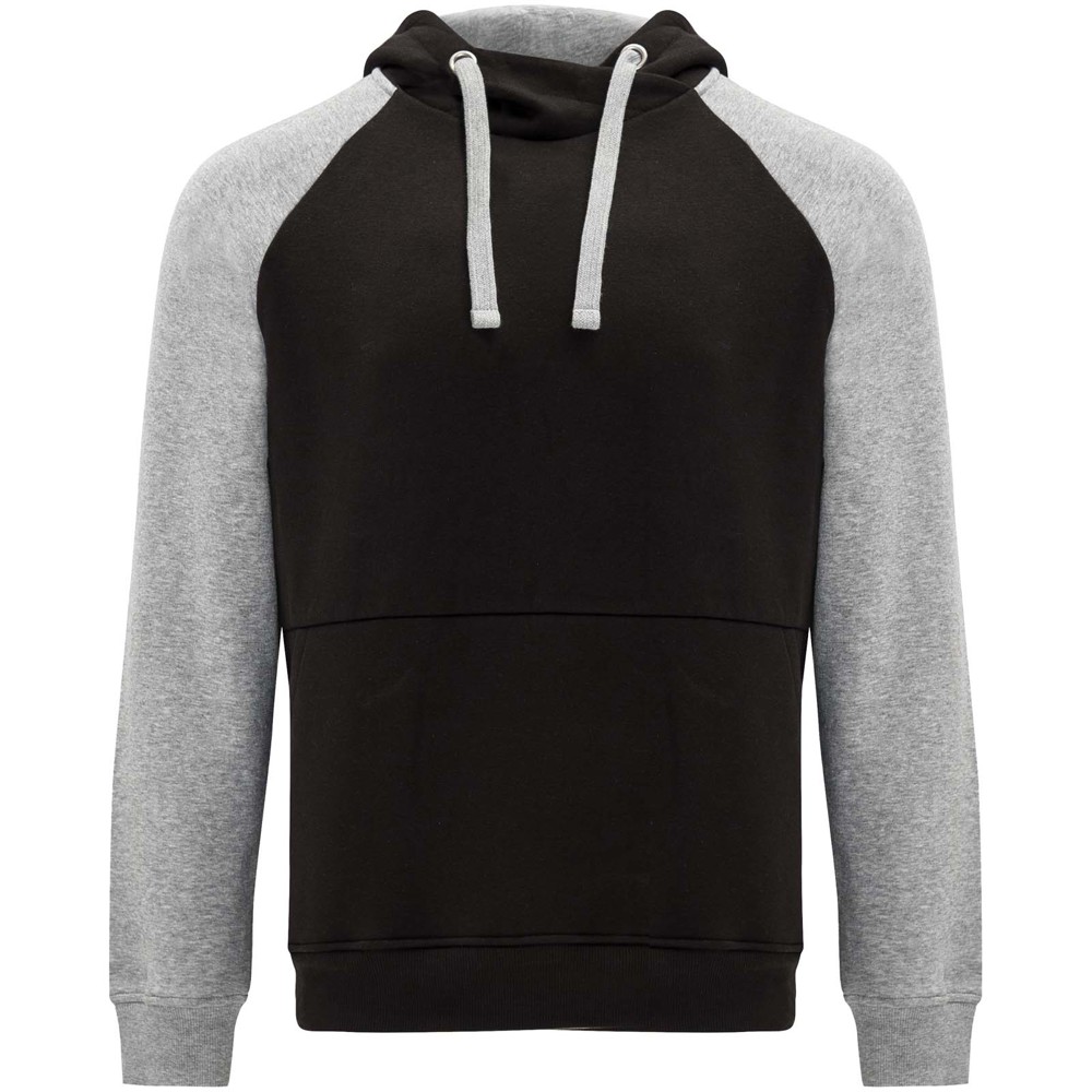 Badet 280 g/m² zweifarbiger Kapuzenpullover Unisex - schwarz, heather grau