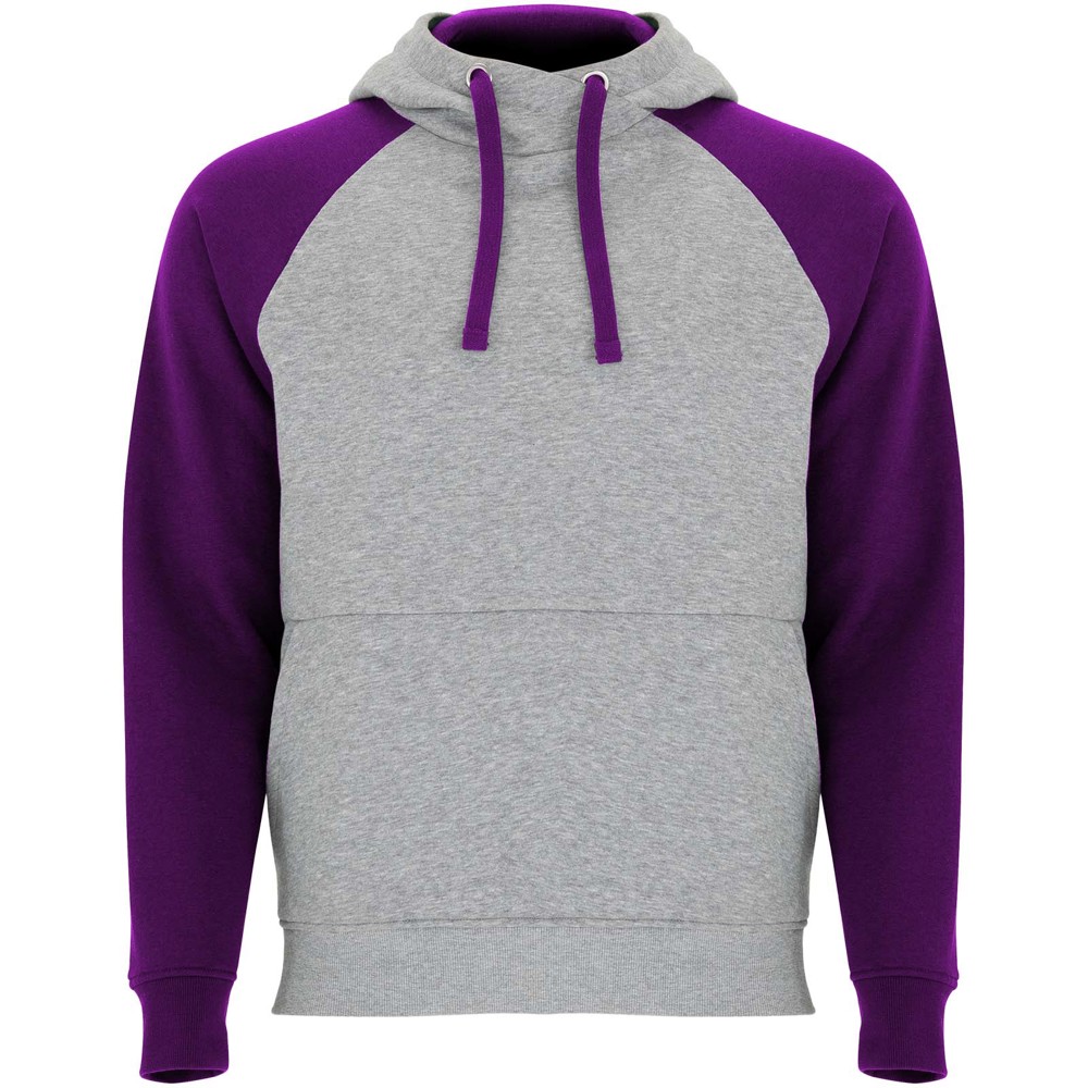 Badet 280 g/m² zweifarbiger Kapuzenpullover Unisex - heather grau, lila