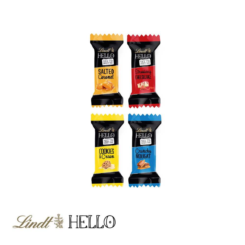 3D Präsent "Container" mit Lindt HELLO Mini