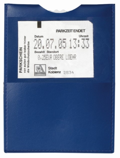 CreativDesign® Parkscheibe "Duo" blau