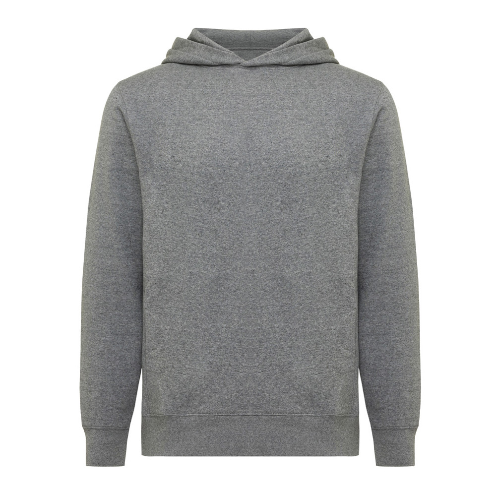 IQONIQ Yengo Hoodie mit Seitentaschen aus rec. Baumwolle - light heather anthracite (± PMS light heather anthra)