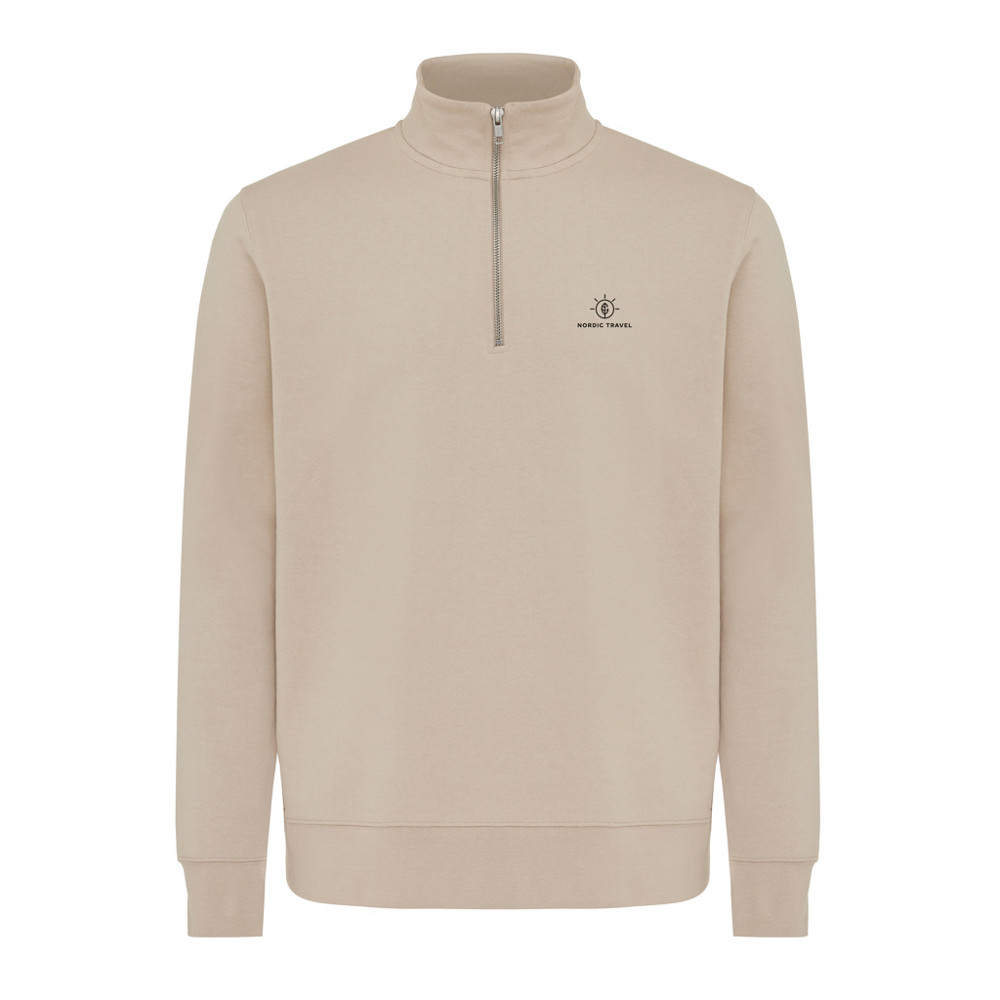 IQONIQ Elgon Quarter-Zip-Sweater aus rec. Baumwolle