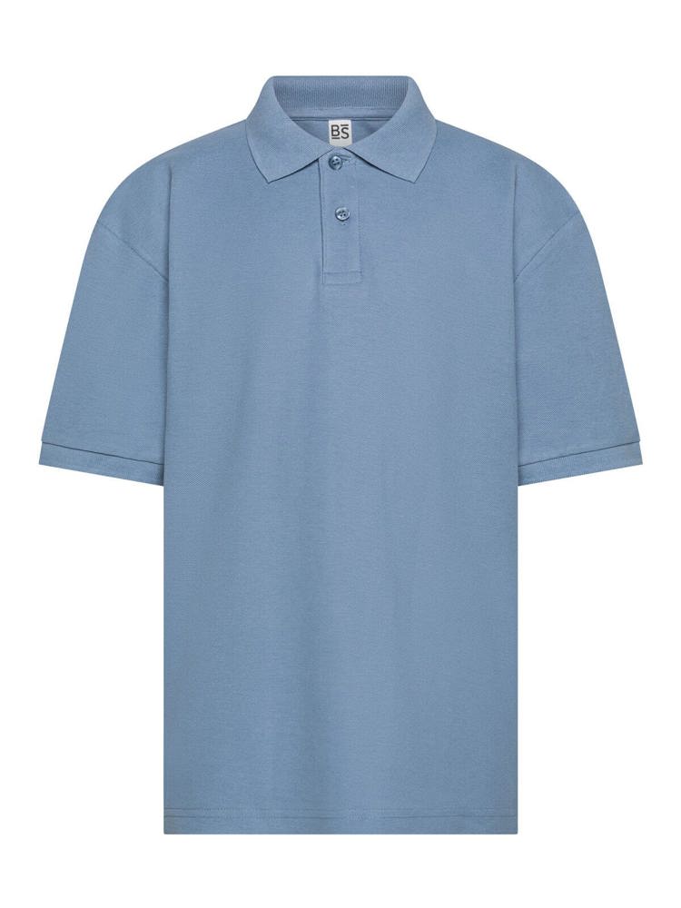 BS Evolution Kinder Polo, 180 gr/m² - Mittelblau (PMS 2157C)