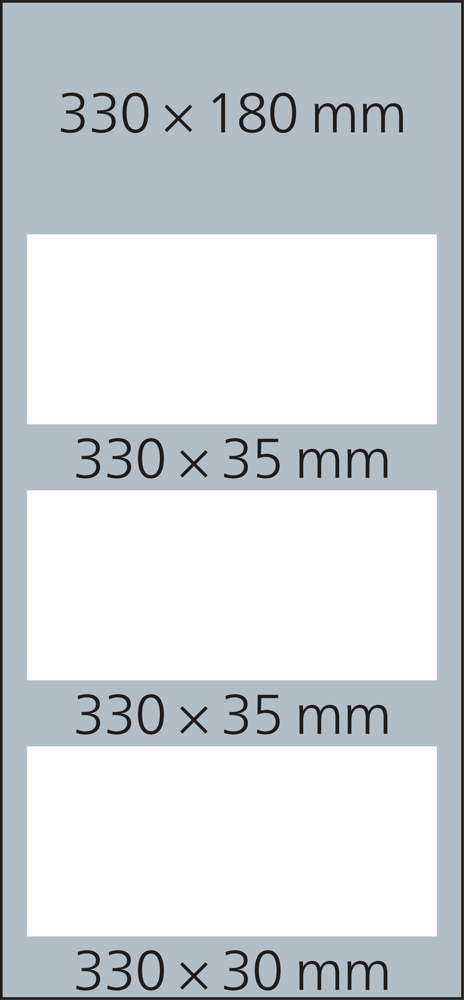 3-Monatskalender Mehrblock Profil 3 RECYCLING