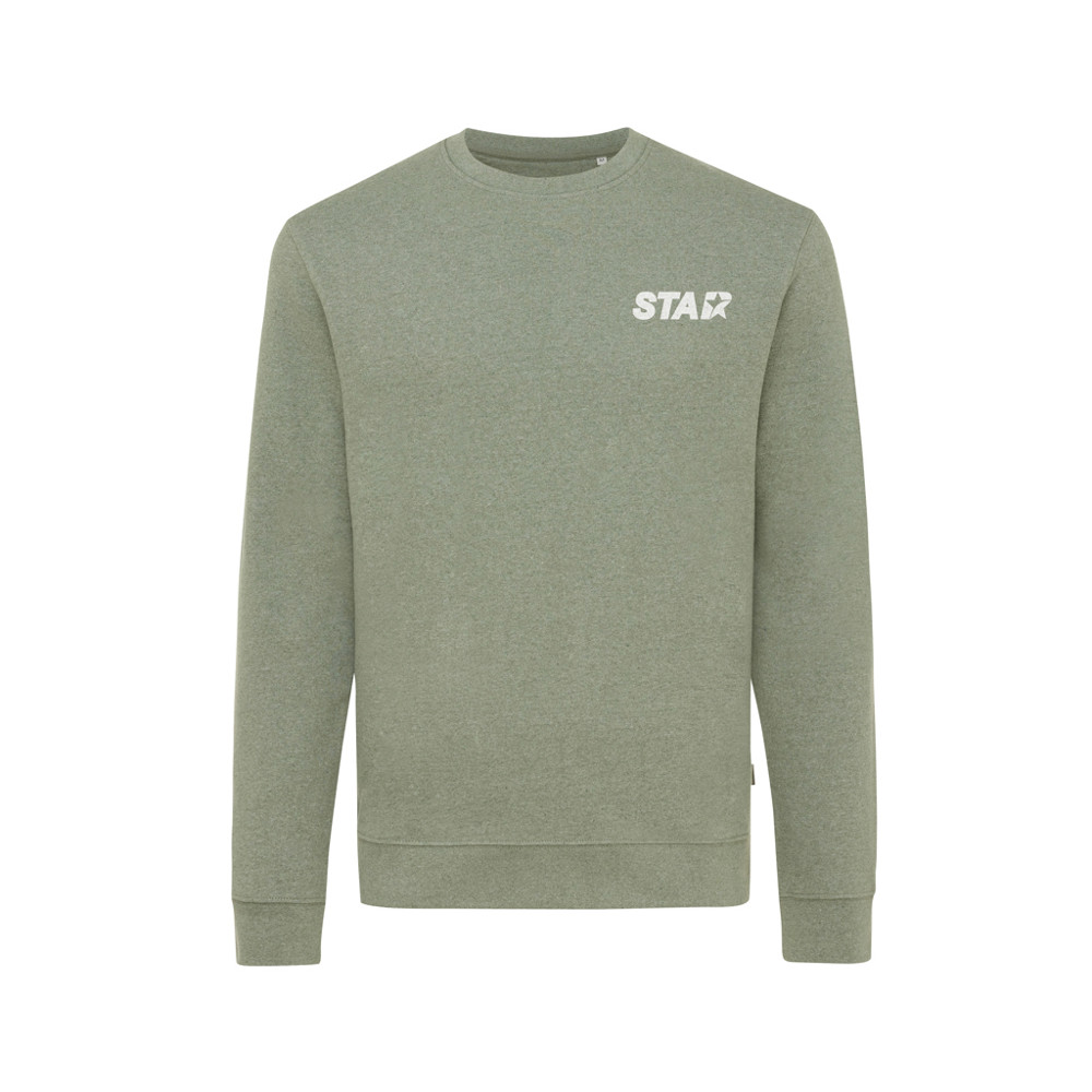 IQONIQ Denali ungefärbt. Rundhals-Sweater aus recycelter BW