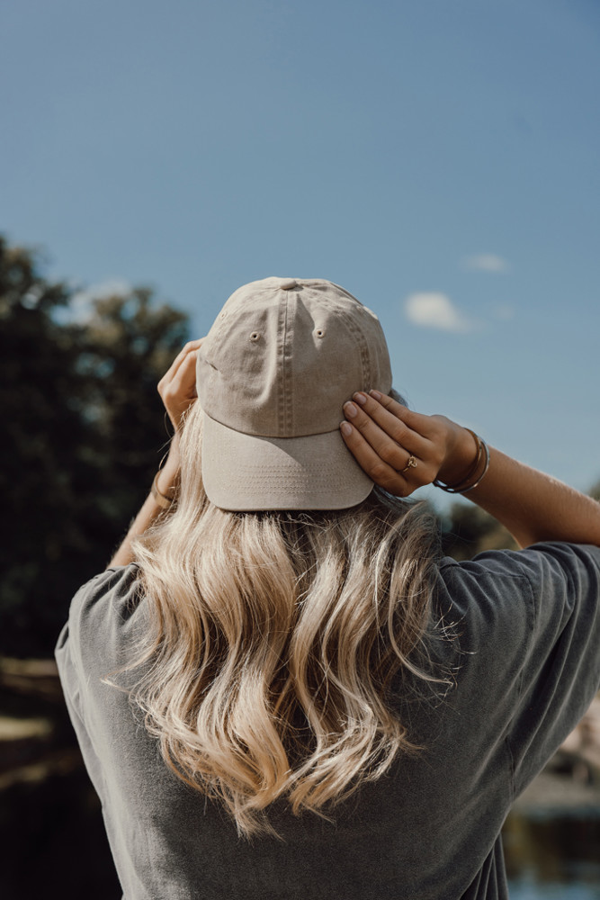 BEAU AWARE™ Washed 6-Panel Kappe aus 270gr/m² Baumwolltwill