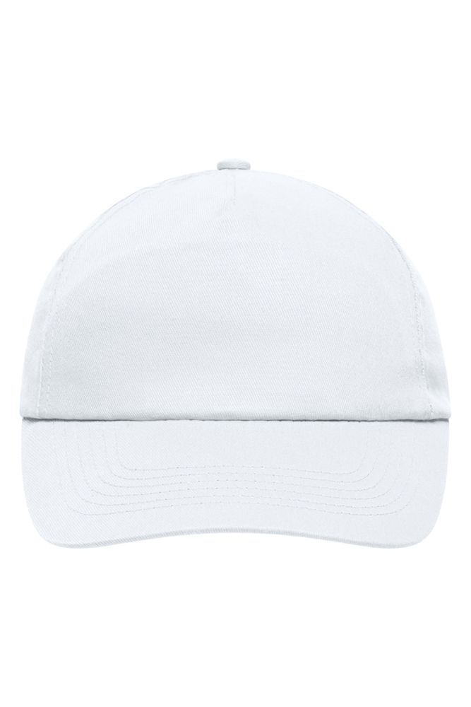 5 Panel Promo Cap Laminated - White (ca. Pantone white)