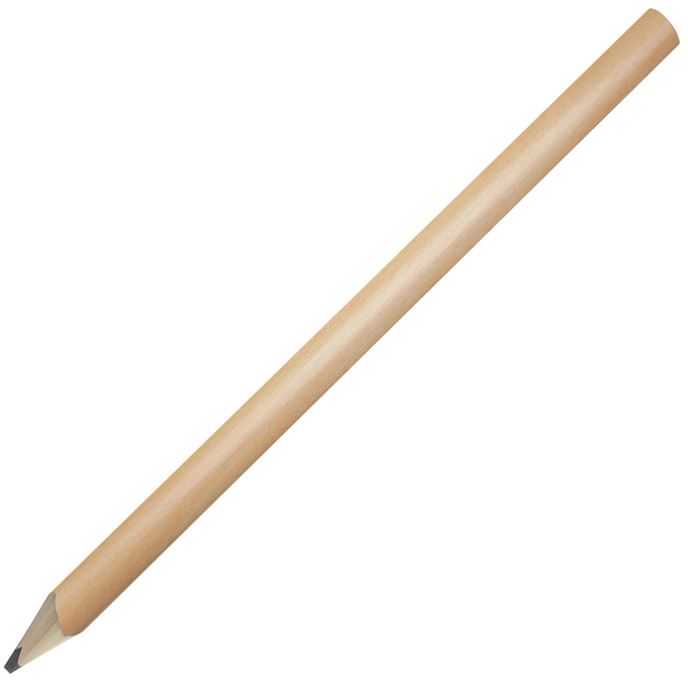 Zimmermannsbleistift, 24 cm, Made in EU, FSC®, oval, gespitzt - natur