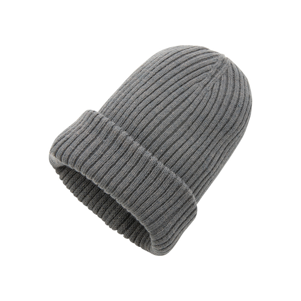 Impact AWARE™ Polylana® doppelt gestrickte Mütze - anthrazit (± PMS Cool Grey 11)