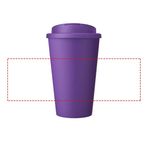 Americano® Eco 350 ml recycelter Becher mit auslaufsicherem Deckel