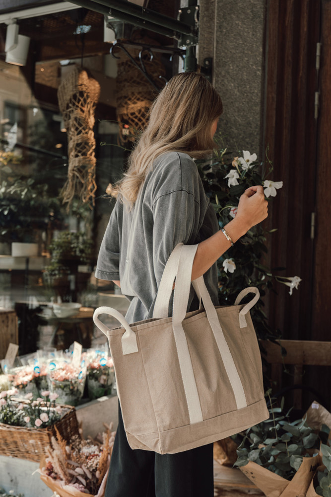 BEAU AWARE™ Strandtasche aus 400gr/m² recyceltem Canvas