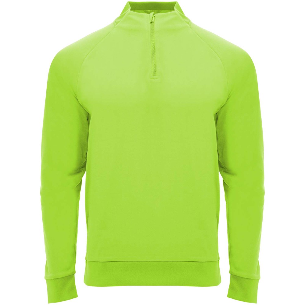 Epiro 200 g/m² Half-Zip Sweatshirt für Kinder - fluorgrün