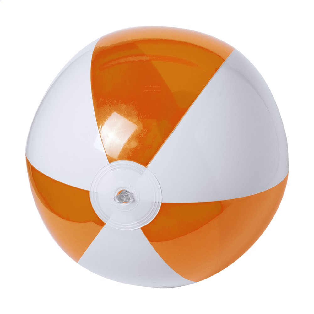 Byron - Strandball (ø28 cm) - orange/weiß