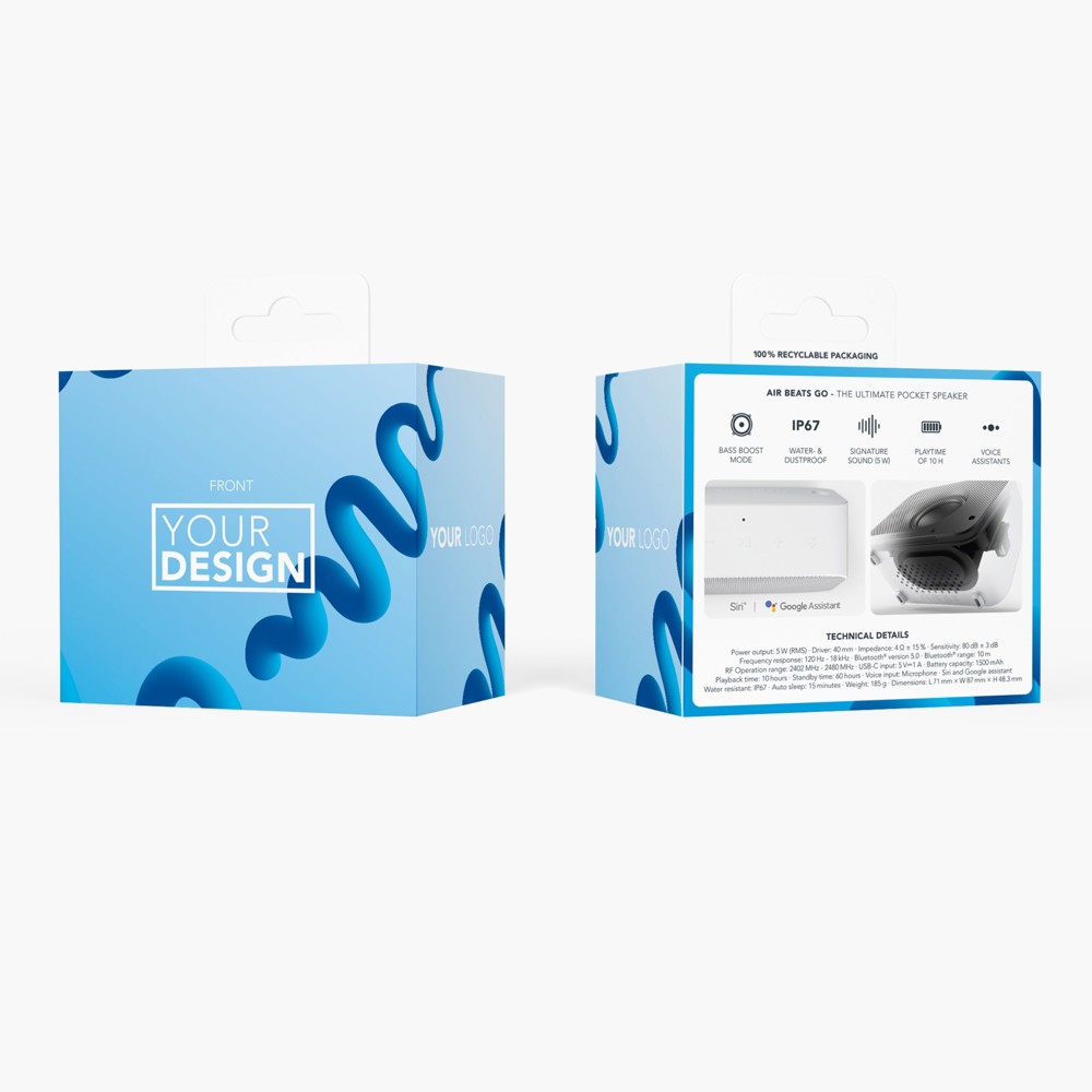 Air Beats Go - Der kompakte kabellose Bluetooth Lautsprecher - Pantone