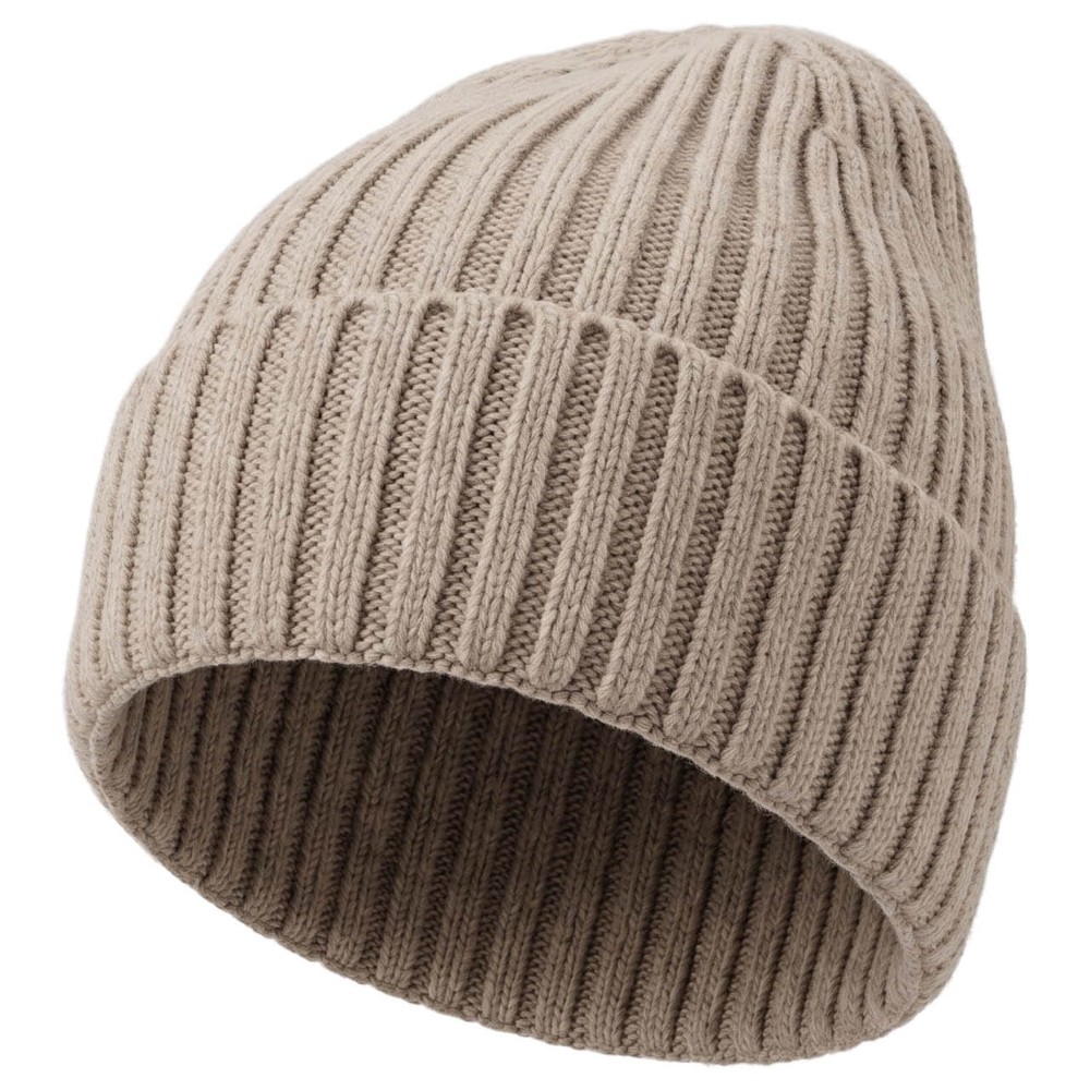 Nilton's Strickmütze, 15% Merinowolle - Beige (PMS Warm Gray 5c) / Beige