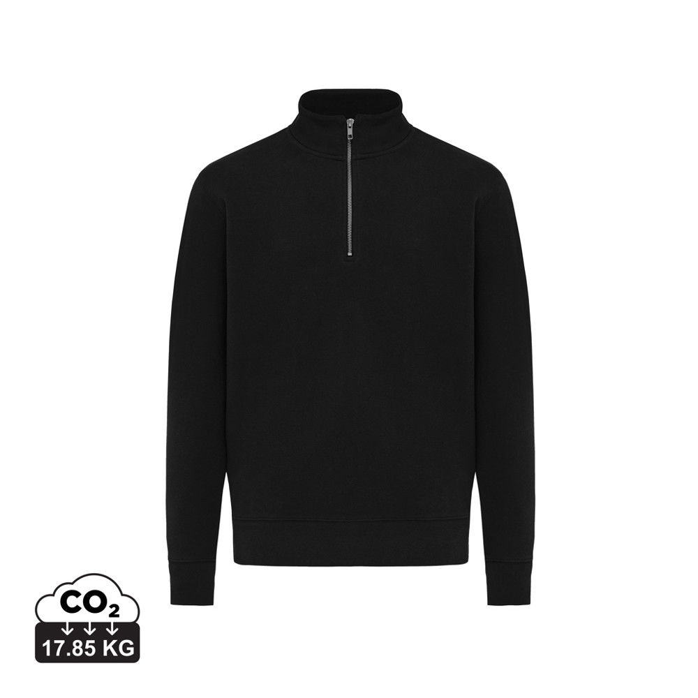 IQONIQ Elgon Quarter-Zip-Sweater aus rec. Baumwolle