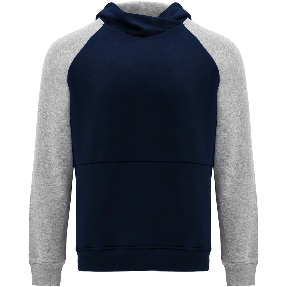 Badet 280 g/m² zweifarbiger Kapuzenpullover für Kinder - marineblau, heather grau