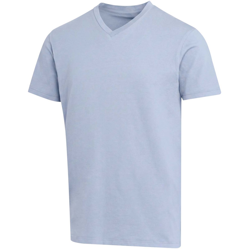 Balfour 200 g/m² Kurzärmeliges T-Shirt V-Ausschnitt Bio Baumwolle (OCS), unisex - Nebelblau