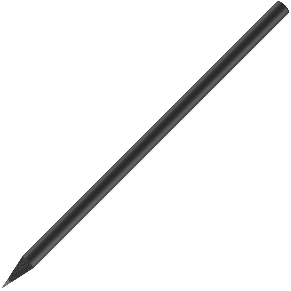 schwarz gefärbter Bleistift, FSC®, lackiert, rund