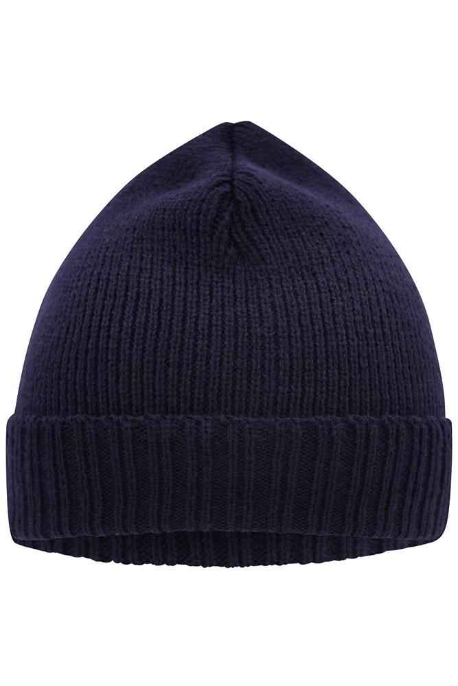Basic Knitted Beanie - Navy (ca. Pantone 296C)