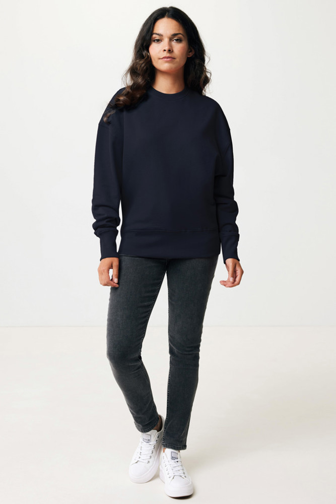 IQONIQ Kruger Relax-Rundhals-Sweater aus recycelt. Baumwolle