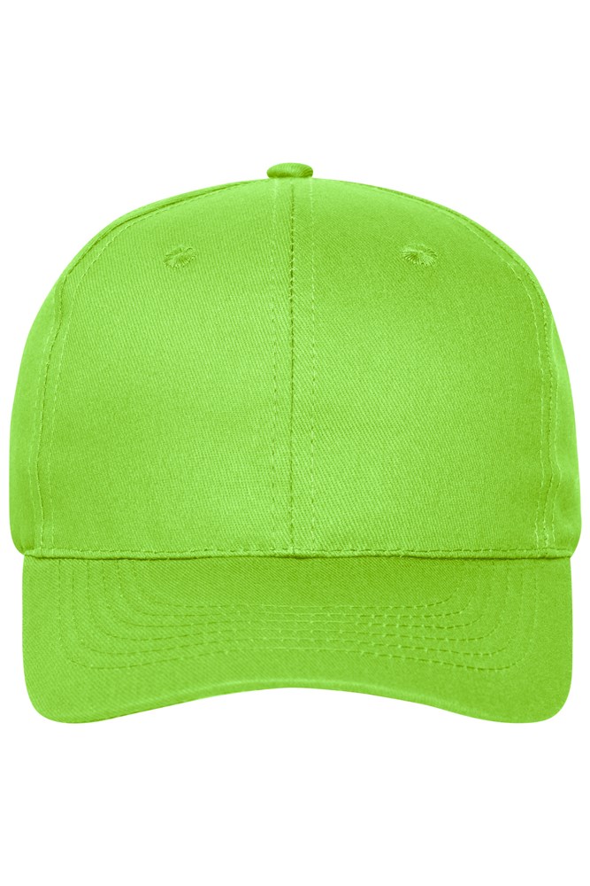 6 Panel Cap Organic Cotton - Lime-green (ca. Pantone 360C)