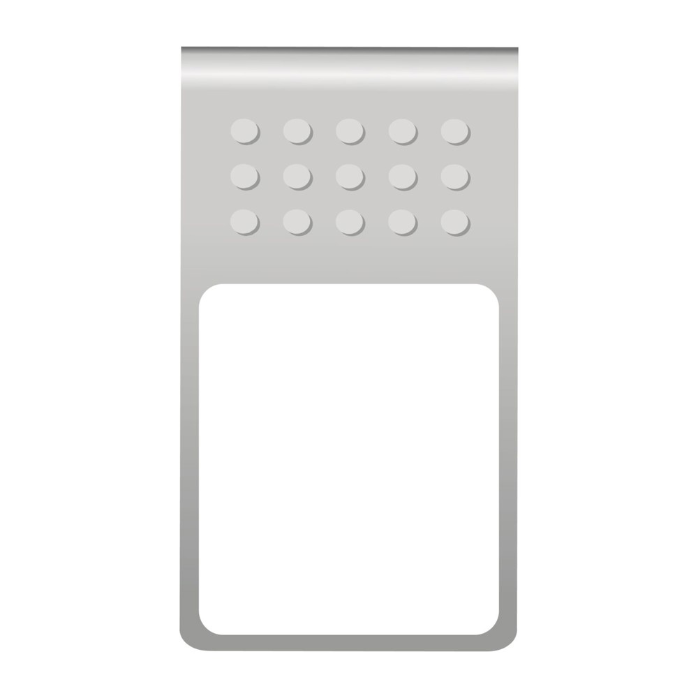 ROMINOX® Mehrweg-Büroklammer Straight Clip mit Noppen, idealer Mailingartikel für Dokumente, bis zu 18 Seiten Klemmkraft