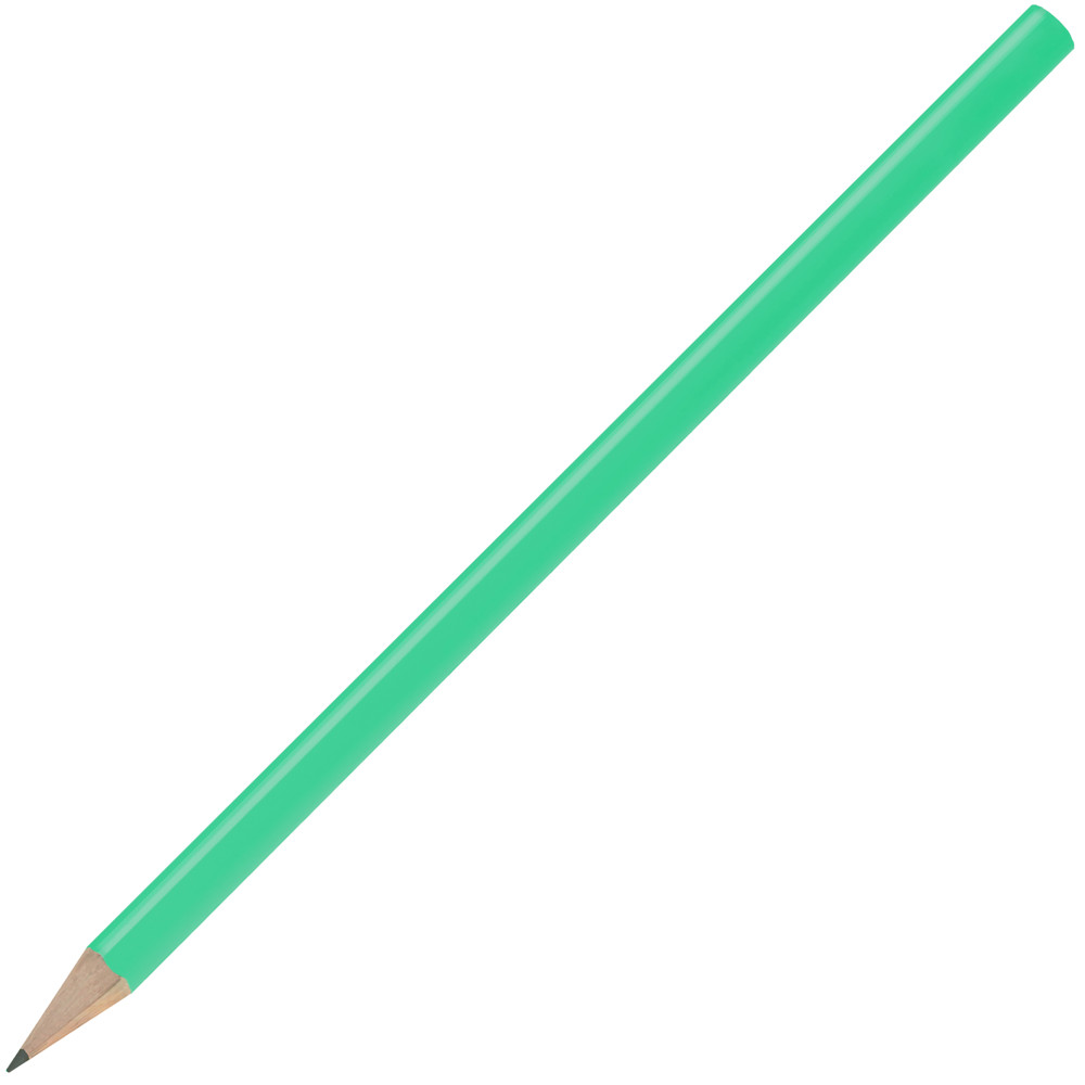 Bleistift, lackiert, Made in EU, FSC®, rund - hellgrün