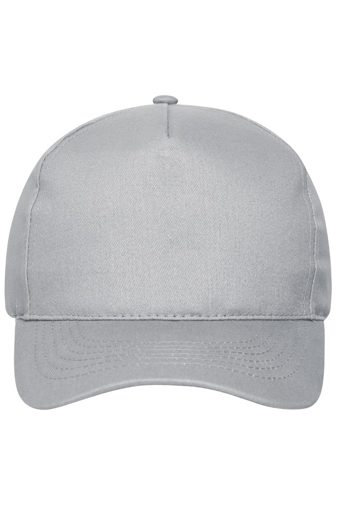 5 Panel Cap Organic Cotton - Light-grey (ca. Pantone 400C)