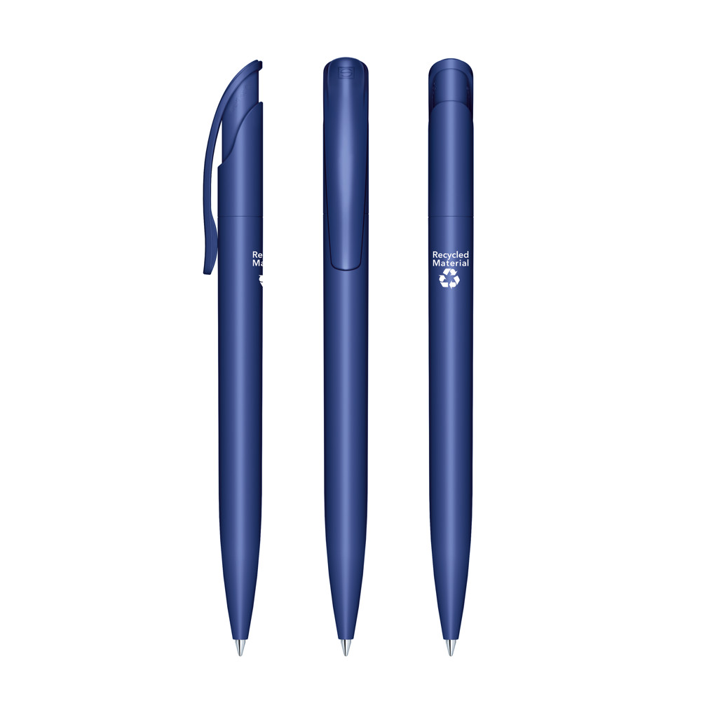 senator® Challenger Matt Recycled Druckkugelschreiber - blau 2757
