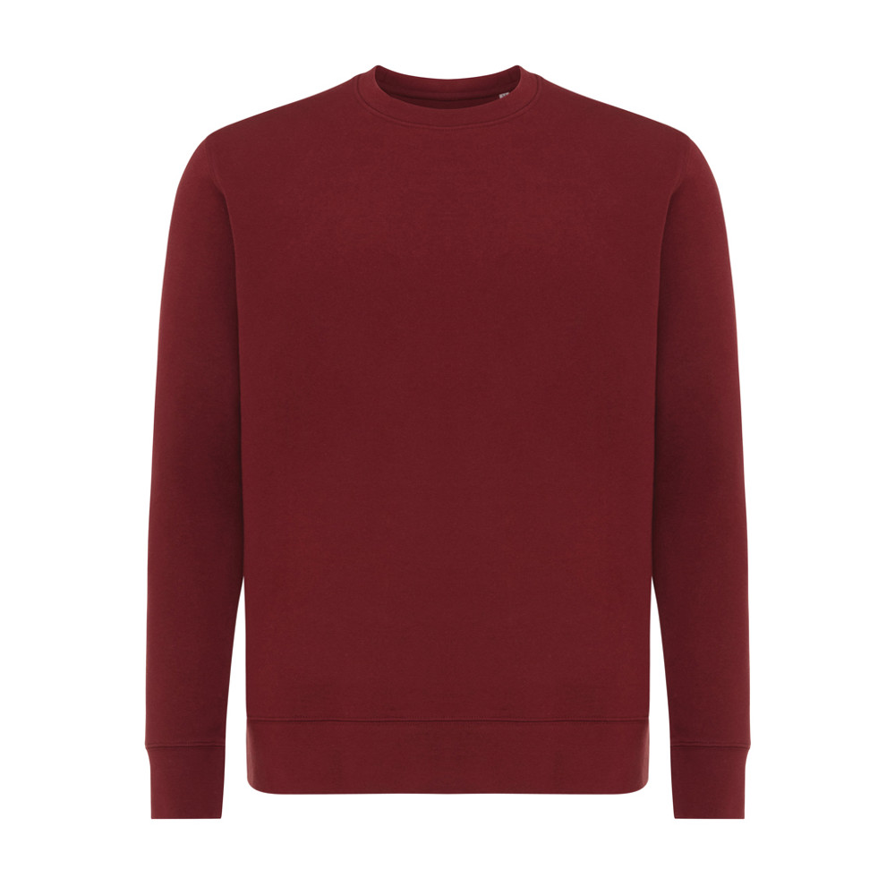 IQONIQ Etosha Lightweight Sweater aus recycelter Baumwolle - burgunderrot (± PMS 19-1724TCX)