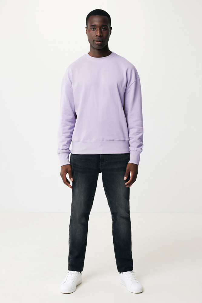 IQONIQ Kruger Relax-Rundhals-Sweater aus recycelt. Baumwolle