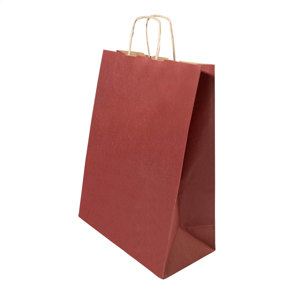 Papbag L - Papiergeschenktasche, groß - burgund