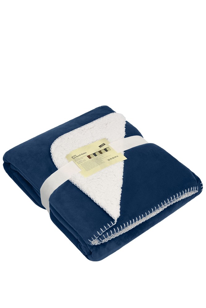 Cosy Hearth Blanket - Navy/natural (ca. Pantone 296C
7500C)