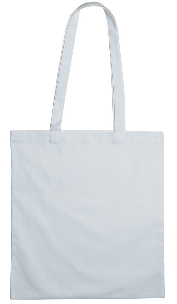 Baumwolltasche mit langen Henkeln, 140 gr/m² - Weiß (White) / Weiß