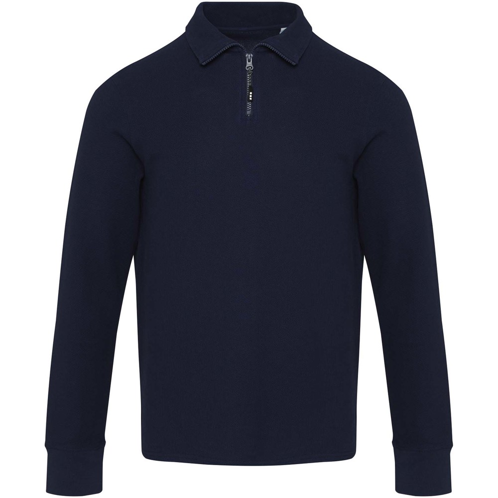 Apollo 245 g/m² Langarm Poloshirt Unisex mit Reißverschluss