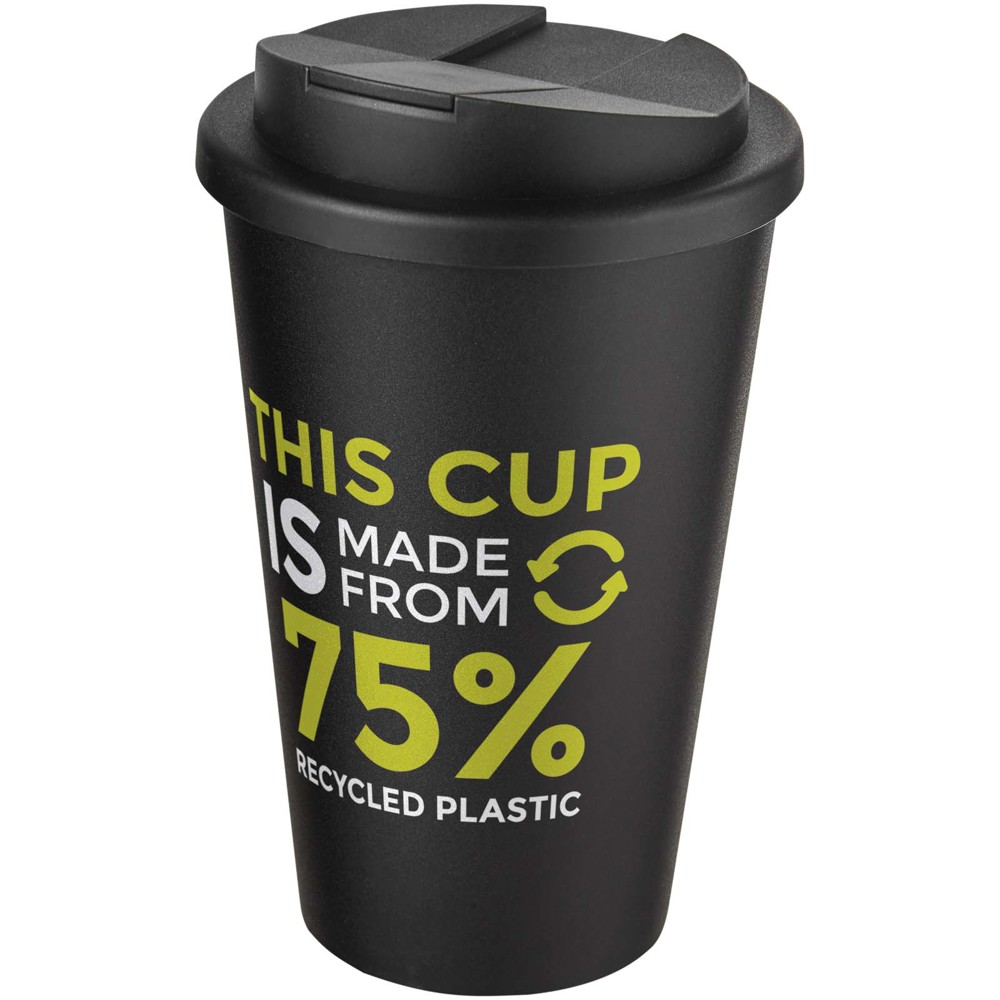 Americano® Eco 350 ml recycelter Becher mit auslaufsicherem Deckel