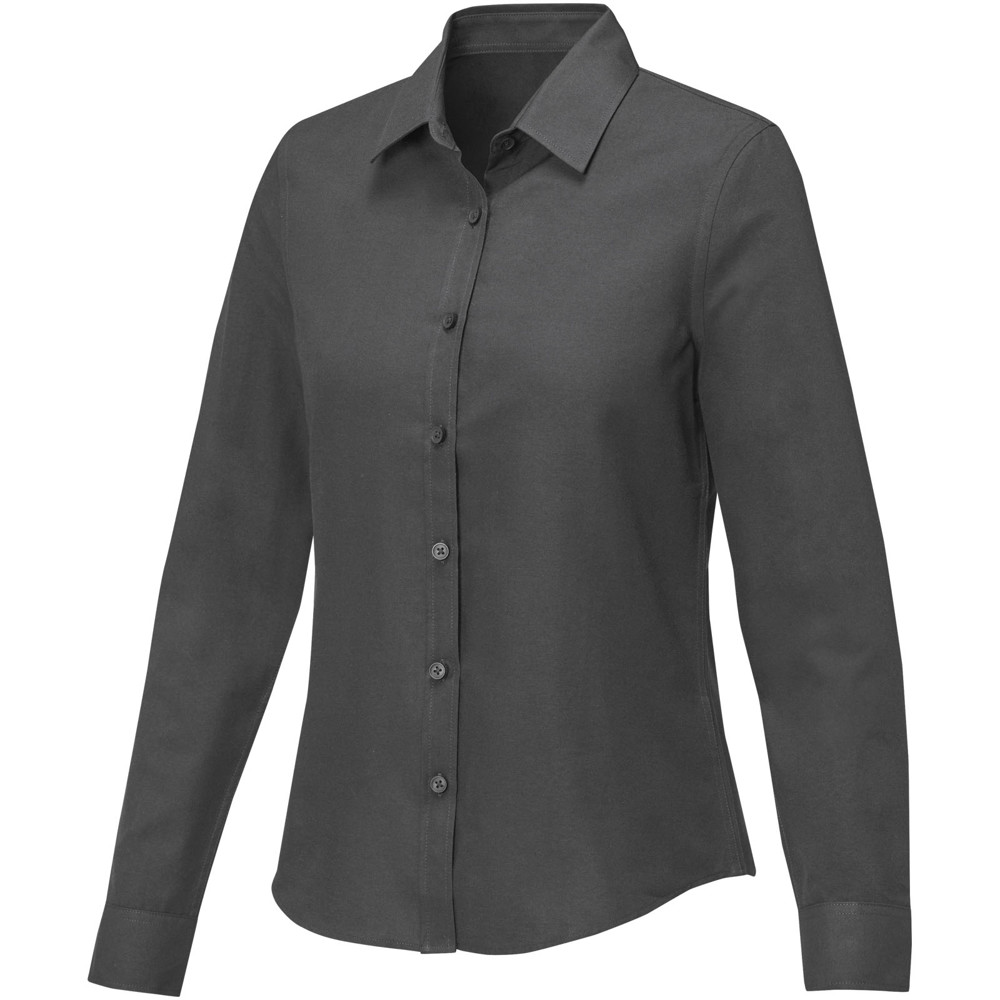 Pollux 130 g/m² Damenbluse mit langen Ärmeln - storm grey