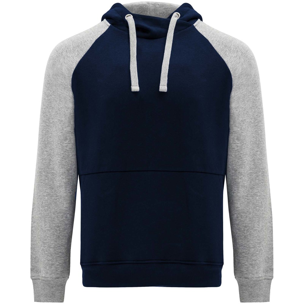 Badet 280 g/m² zweifarbiger Kapuzenpullover Unisex - marineblau, heather grau