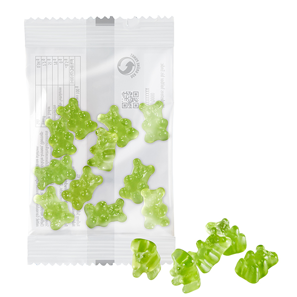 1-farbige Premium-Bärchen 15 g im konventionellen Tütchen, Passionsfrucht