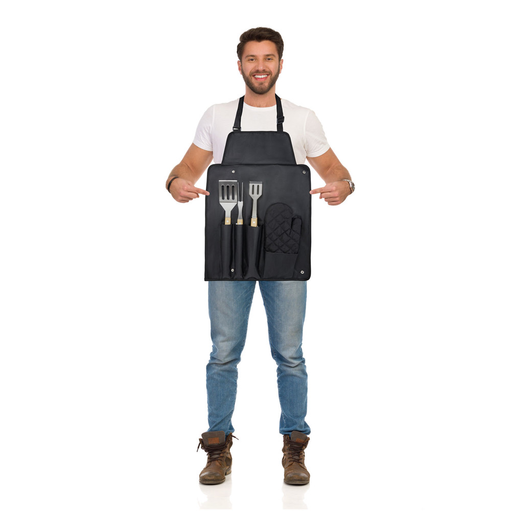 Gril 5-teiliges Grillset und Handschuh 