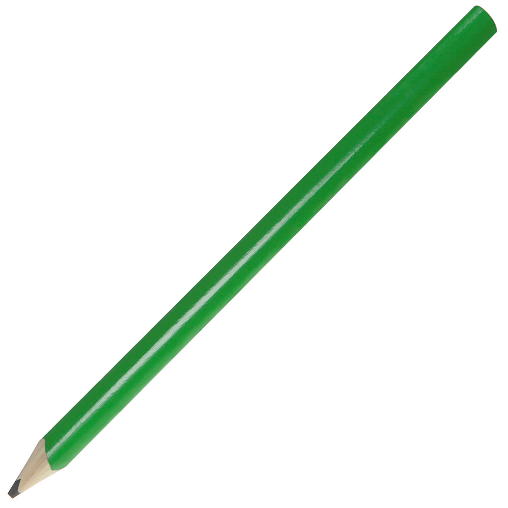 Zimmermannsbleistift, 24 cm, Made in EU, FSC®, oval, gespitzt - grün