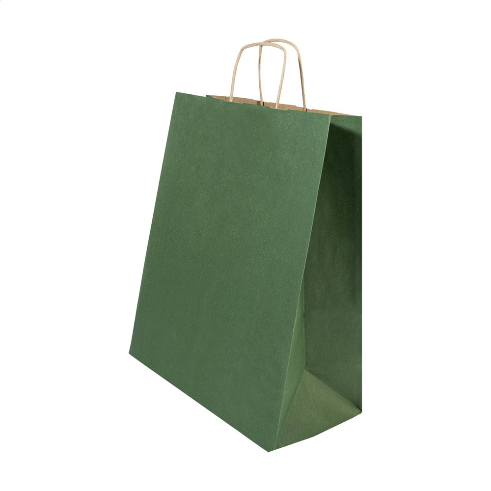 Papbag M - Papiergeschenktasche, mittel - grün